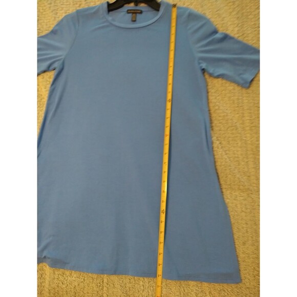 Eileen Fisher  Tencel Tunic Top Blue Xs Beachy Boho Classic Comfy - Picture 7 of 10